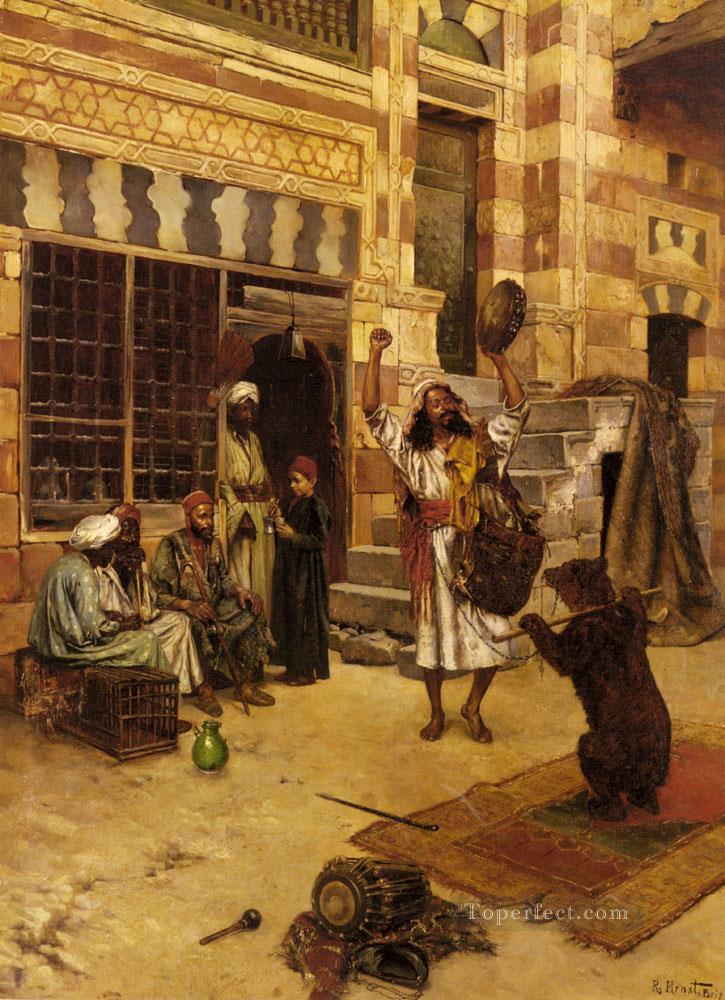 Un espectáculo de la tarde del pintor árabe Rudolf Ernst Pintura al óleo